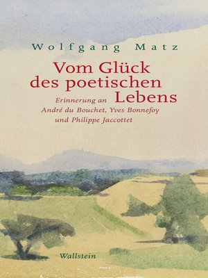 cover image of Vom Glück des poetischen Lebens